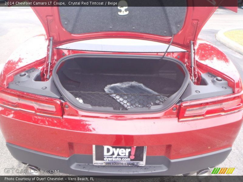 Crystal Red Tintcoat / Beige 2014 Chevrolet Camaro LT Coupe