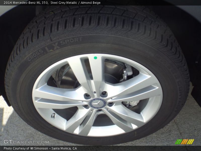 Steel Grey Metallic / Almond Beige 2014 Mercedes-Benz ML 350
