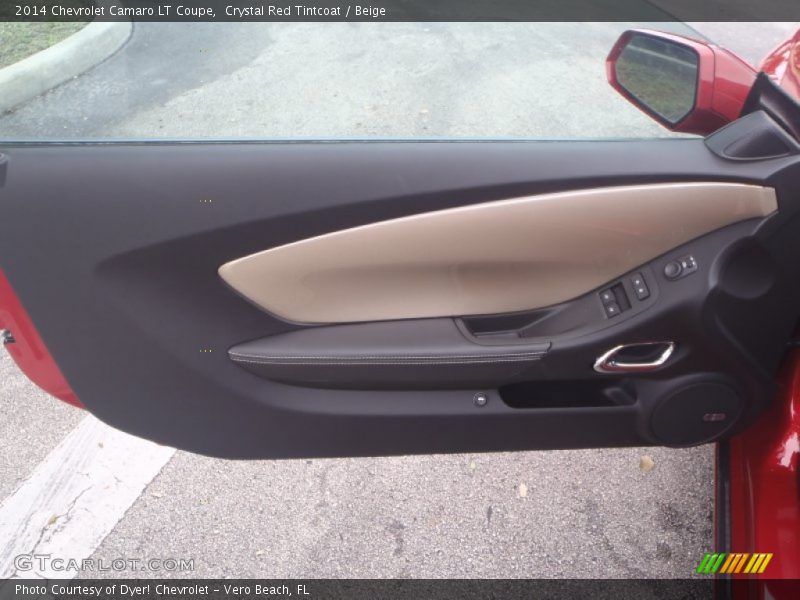 Crystal Red Tintcoat / Beige 2014 Chevrolet Camaro LT Coupe