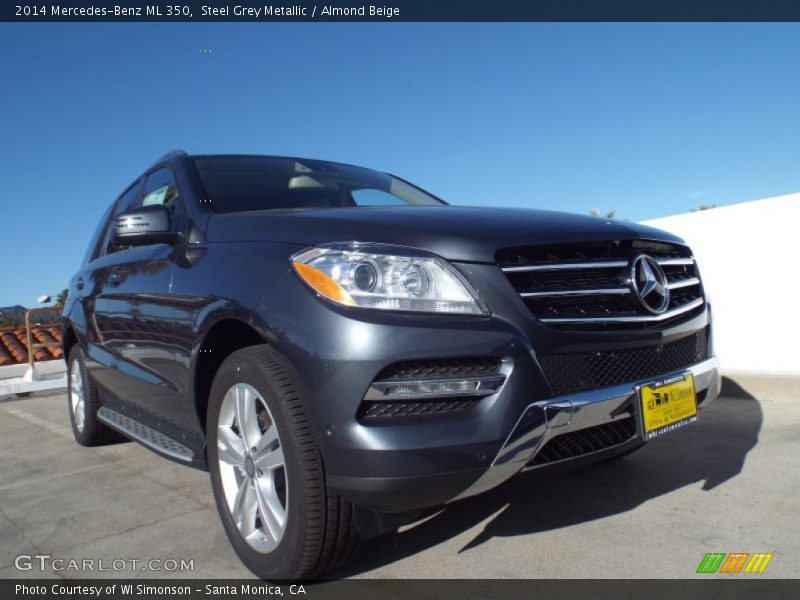 Steel Grey Metallic / Almond Beige 2014 Mercedes-Benz ML 350