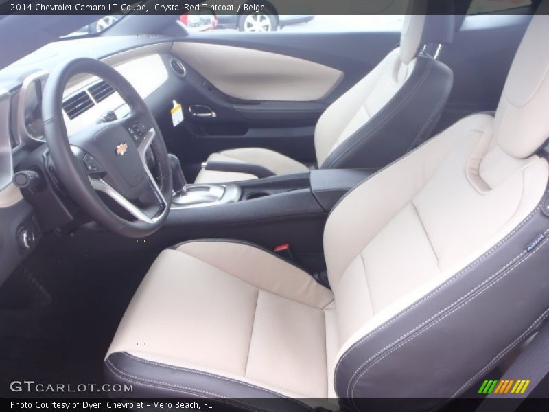 Crystal Red Tintcoat / Beige 2014 Chevrolet Camaro LT Coupe