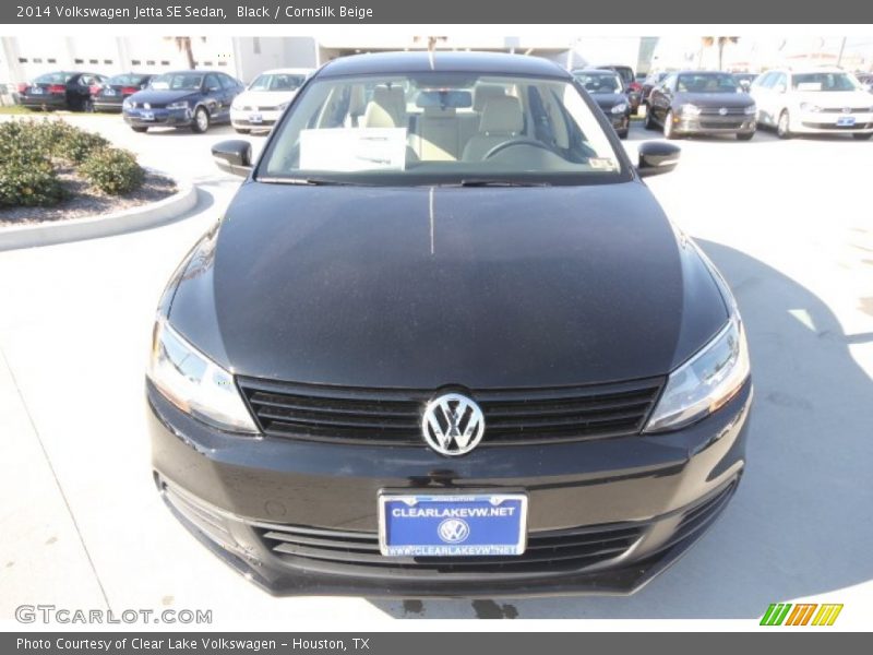 Black / Cornsilk Beige 2014 Volkswagen Jetta SE Sedan