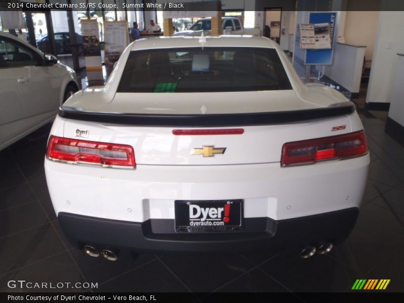 Summit White / Black 2014 Chevrolet Camaro SS/RS Coupe