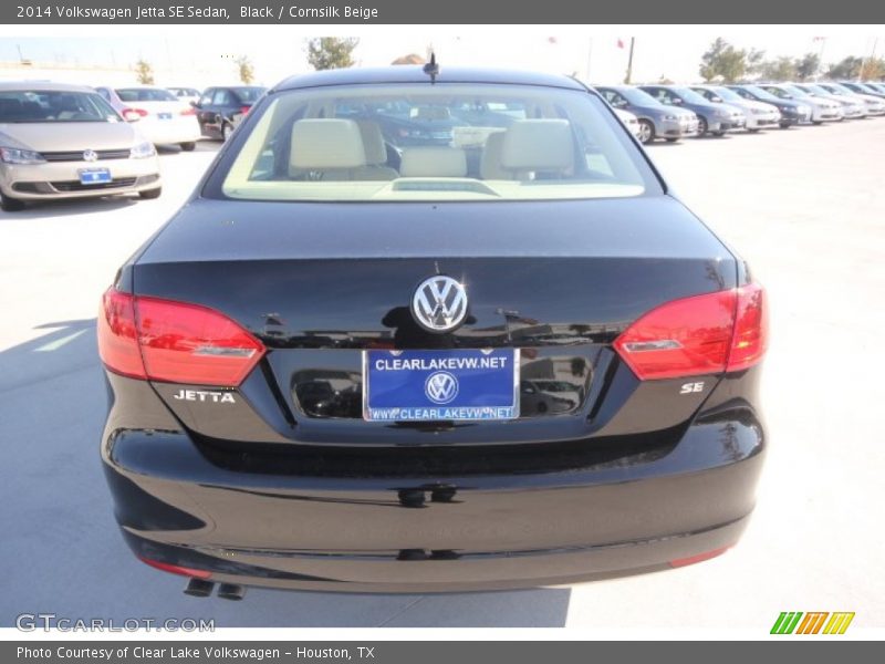 Black / Cornsilk Beige 2014 Volkswagen Jetta SE Sedan