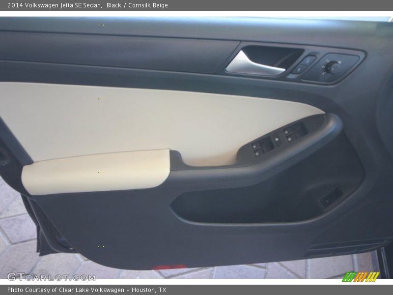 Black / Cornsilk Beige 2014 Volkswagen Jetta SE Sedan