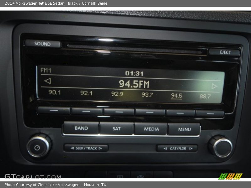 Black / Cornsilk Beige 2014 Volkswagen Jetta SE Sedan