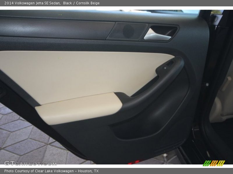 Black / Cornsilk Beige 2014 Volkswagen Jetta SE Sedan