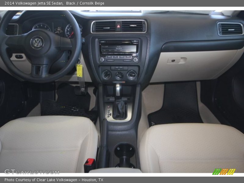 Black / Cornsilk Beige 2014 Volkswagen Jetta SE Sedan