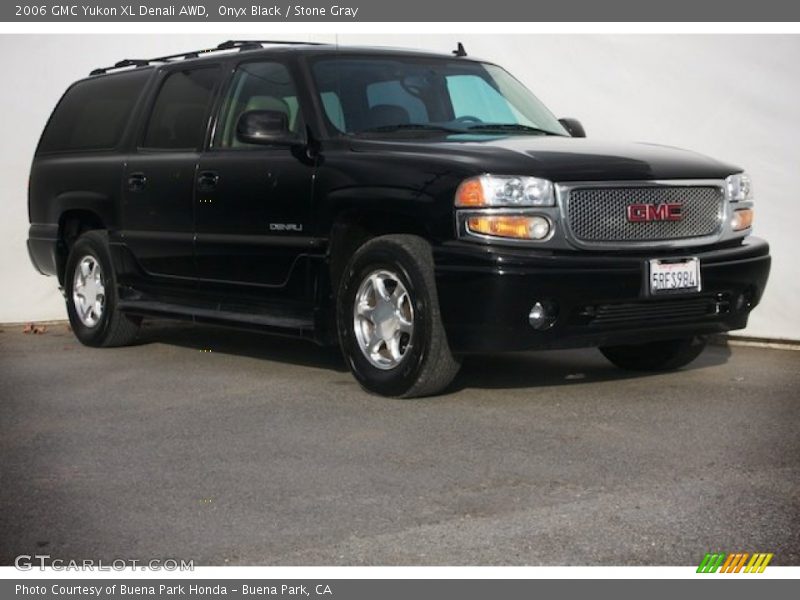 Onyx Black / Stone Gray 2006 GMC Yukon XL Denali AWD