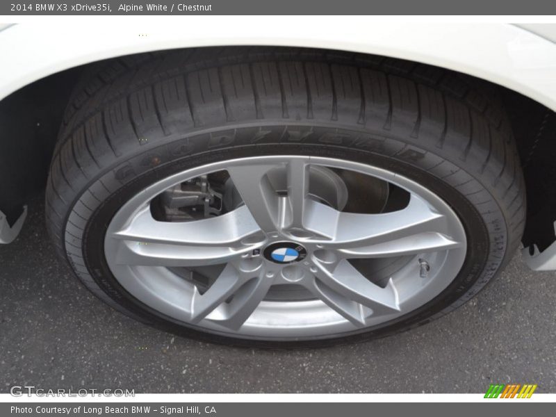 Alpine White / Chestnut 2014 BMW X3 xDrive35i