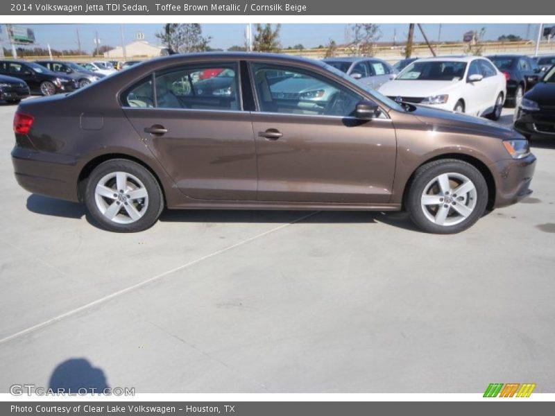 Toffee Brown Metallic / Cornsilk Beige 2014 Volkswagen Jetta TDI Sedan