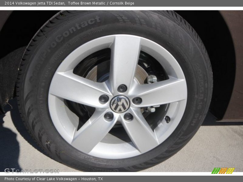 Toffee Brown Metallic / Cornsilk Beige 2014 Volkswagen Jetta TDI Sedan