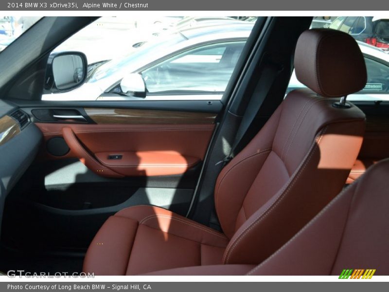 Alpine White / Chestnut 2014 BMW X3 xDrive35i