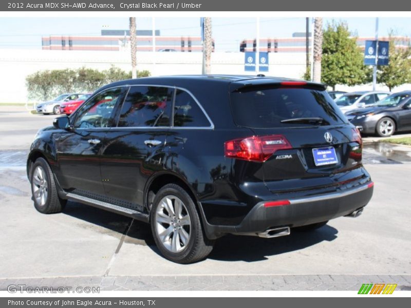 Crystal Black Pearl / Umber 2012 Acura MDX SH-AWD Advance