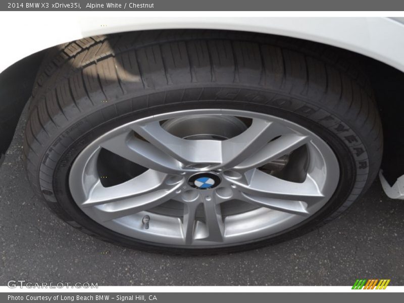 Alpine White / Chestnut 2014 BMW X3 xDrive35i