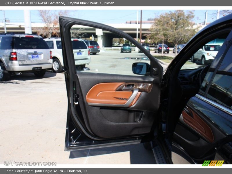 Crystal Black Pearl / Umber 2012 Acura MDX SH-AWD Advance