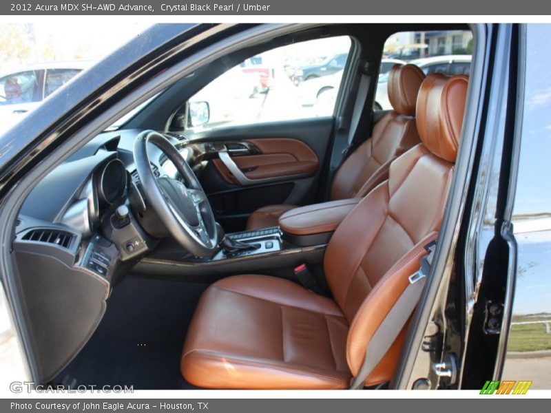 Crystal Black Pearl / Umber 2012 Acura MDX SH-AWD Advance