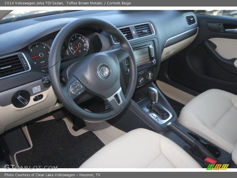 Toffee Brown Metallic / Cornsilk Beige 2014 Volkswagen Jetta TDI Sedan