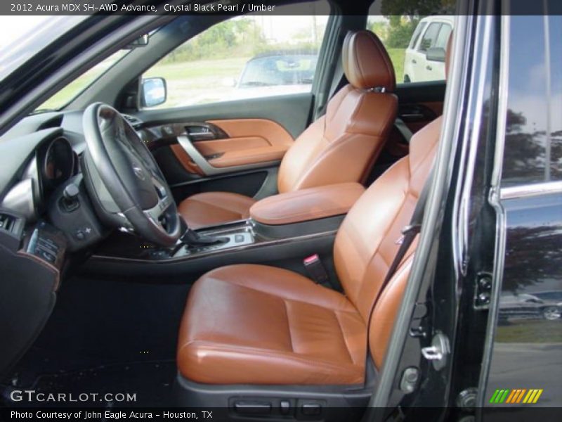 Crystal Black Pearl / Umber 2012 Acura MDX SH-AWD Advance
