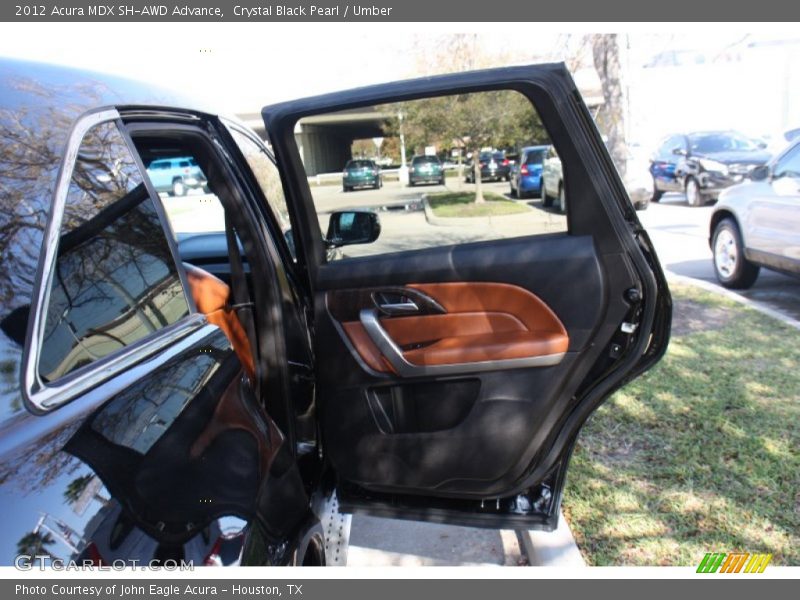 Crystal Black Pearl / Umber 2012 Acura MDX SH-AWD Advance