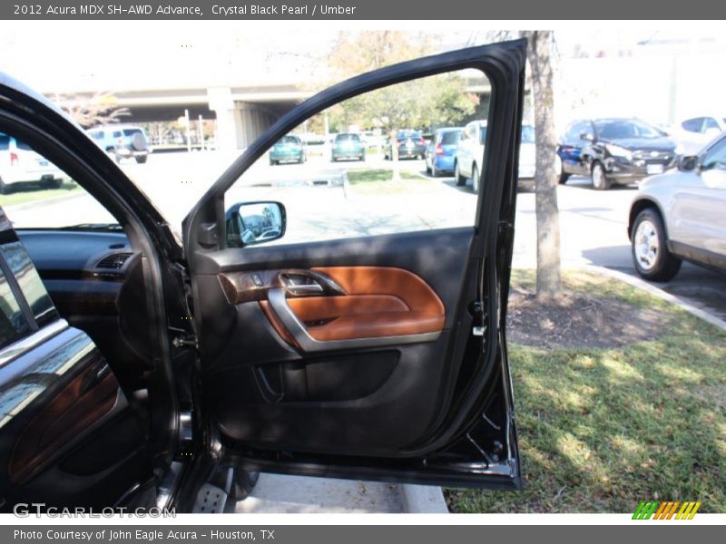 Crystal Black Pearl / Umber 2012 Acura MDX SH-AWD Advance