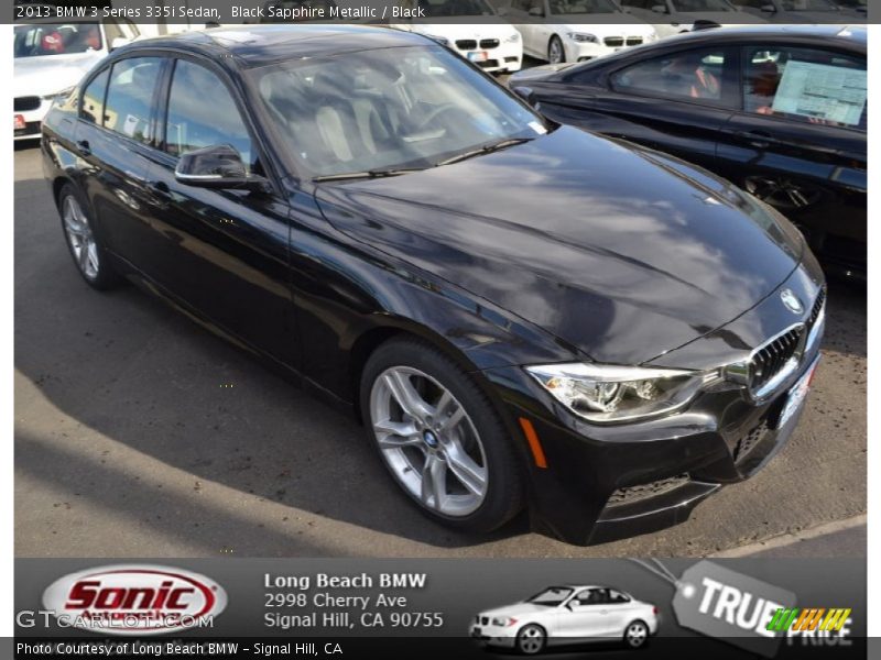 Black Sapphire Metallic / Black 2013 BMW 3 Series 335i Sedan