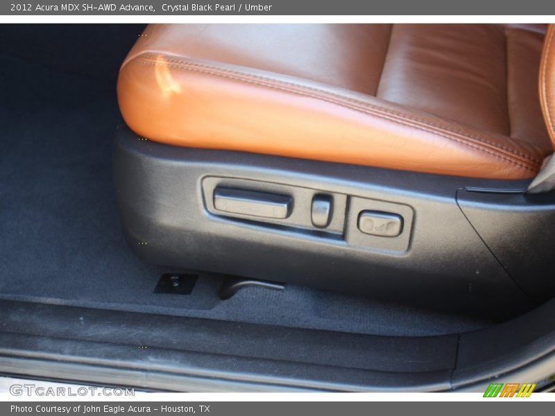 Crystal Black Pearl / Umber 2012 Acura MDX SH-AWD Advance