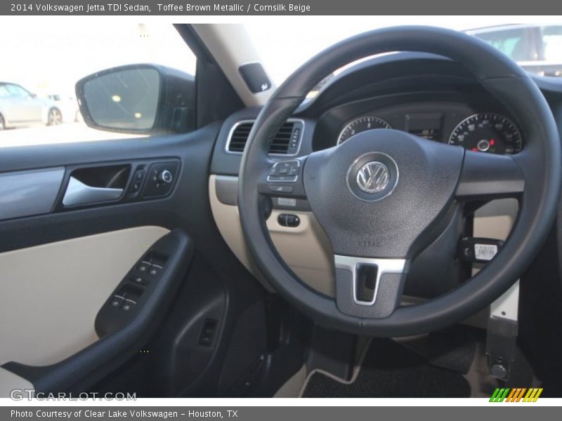 Toffee Brown Metallic / Cornsilk Beige 2014 Volkswagen Jetta TDI Sedan