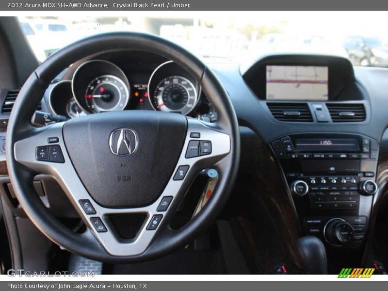 Crystal Black Pearl / Umber 2012 Acura MDX SH-AWD Advance