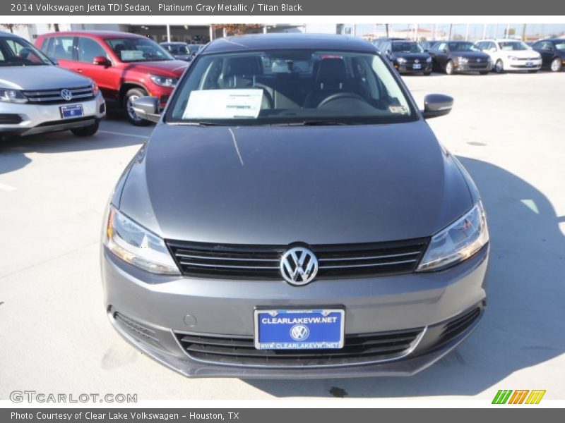 Platinum Gray Metallic / Titan Black 2014 Volkswagen Jetta TDI Sedan