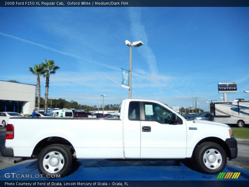 Oxford White / Medium/Dark Flint 2008 Ford F150 XL Regular Cab