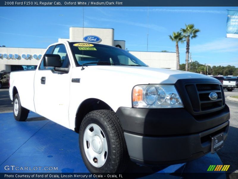 Oxford White / Medium/Dark Flint 2008 Ford F150 XL Regular Cab