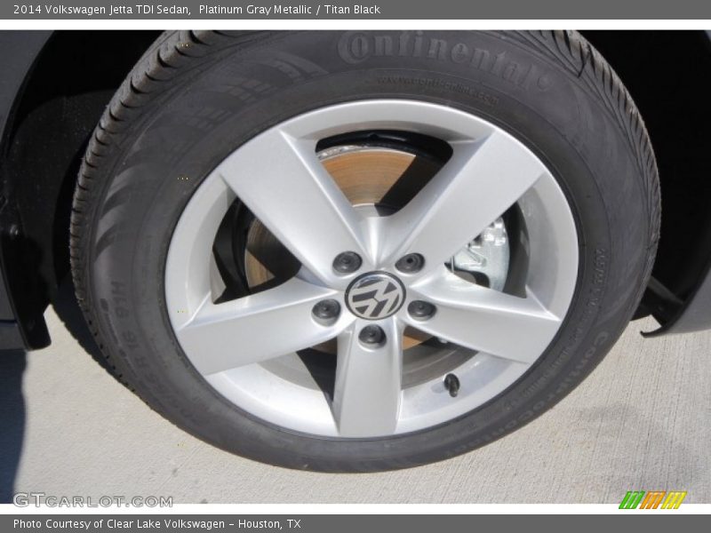 Platinum Gray Metallic / Titan Black 2014 Volkswagen Jetta TDI Sedan