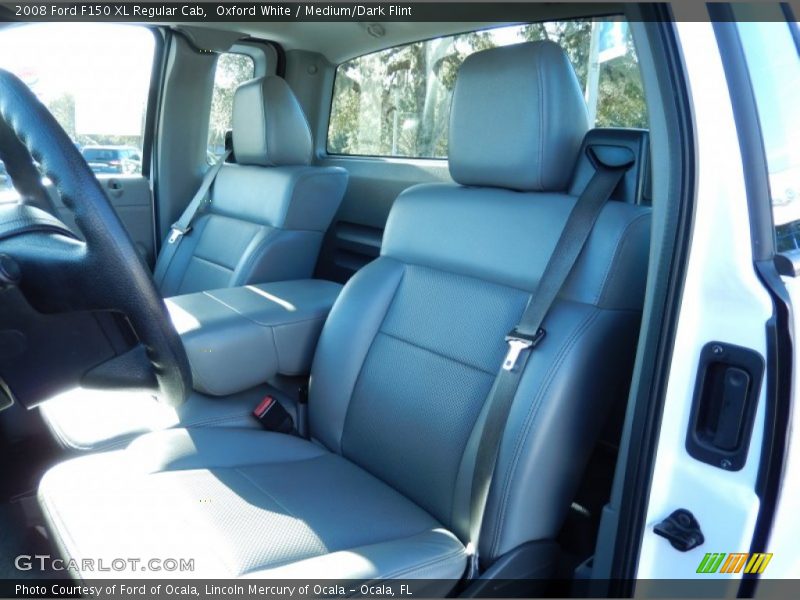 Oxford White / Medium/Dark Flint 2008 Ford F150 XL Regular Cab