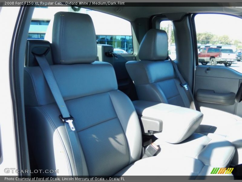 Oxford White / Medium/Dark Flint 2008 Ford F150 XL Regular Cab