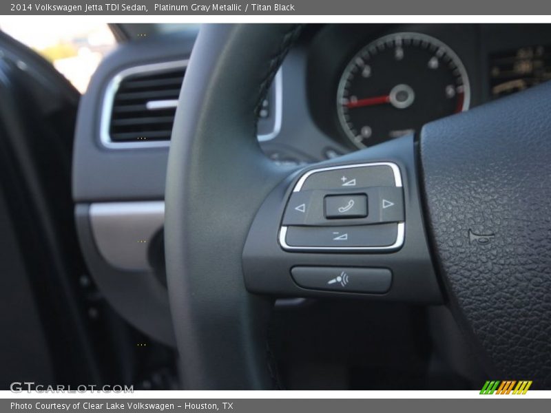 Platinum Gray Metallic / Titan Black 2014 Volkswagen Jetta TDI Sedan
