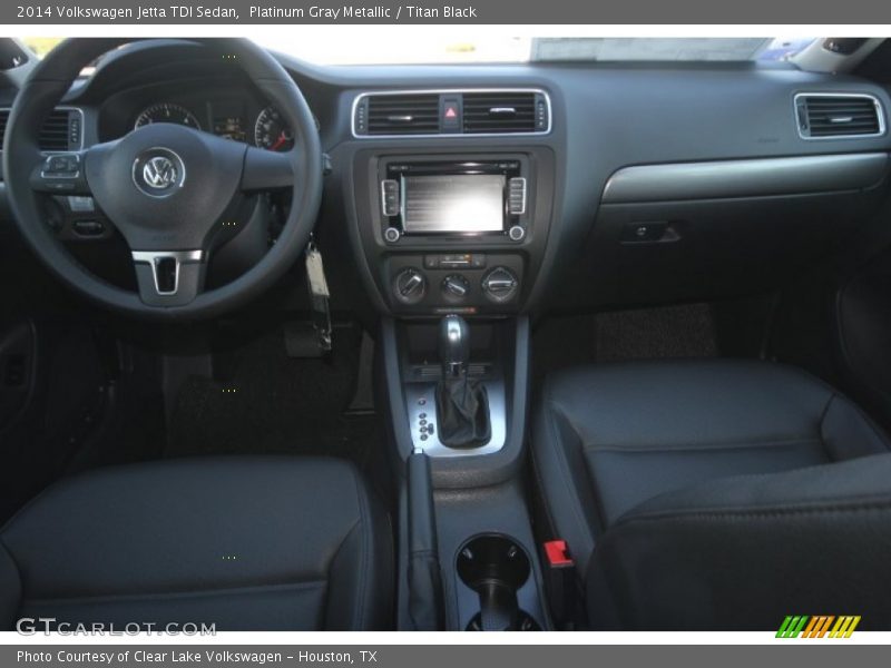 Platinum Gray Metallic / Titan Black 2014 Volkswagen Jetta TDI Sedan