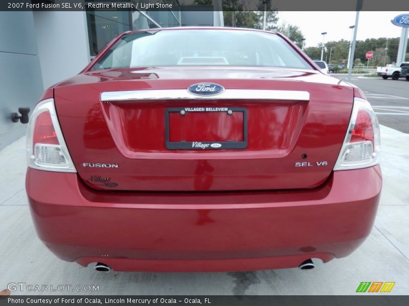 Redfire Metallic / Light Stone 2007 Ford Fusion SEL V6