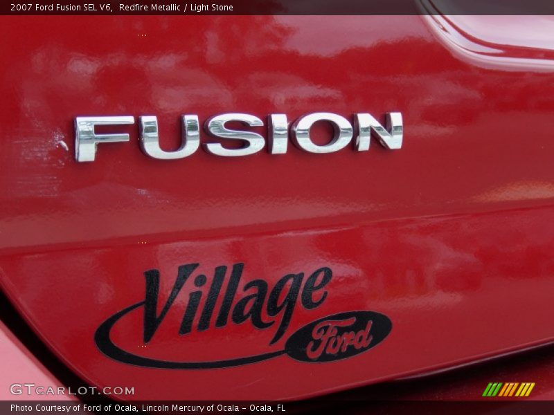 Redfire Metallic / Light Stone 2007 Ford Fusion SEL V6