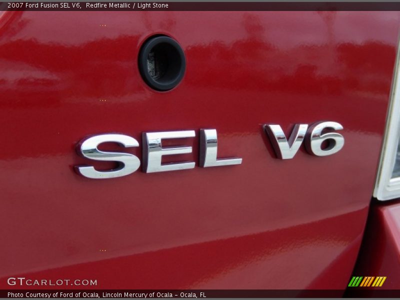 Redfire Metallic / Light Stone 2007 Ford Fusion SEL V6