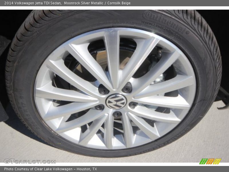 Moonrock Silver Metallic / Cornsilk Beige 2014 Volkswagen Jetta TDI Sedan
