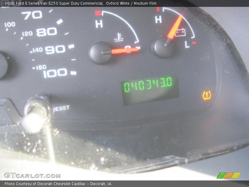 Oxford White / Medium Flint 2008 Ford E Series Van E250 Super Duty Commericial