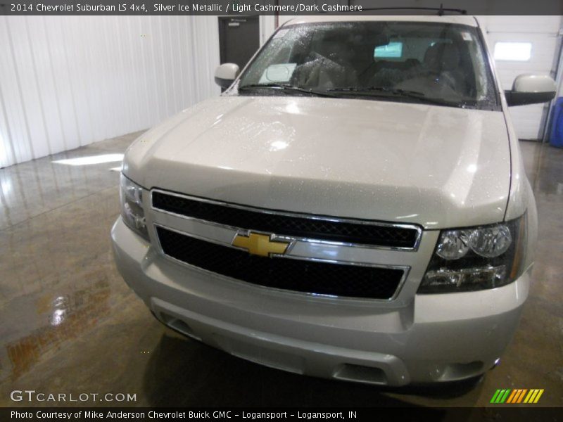 Silver Ice Metallic / Light Cashmere/Dark Cashmere 2014 Chevrolet Suburban LS 4x4