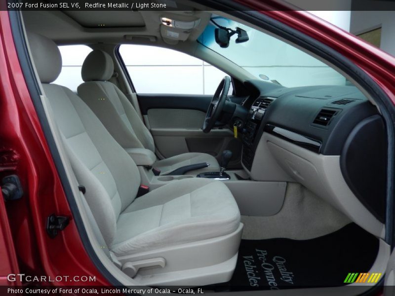 Redfire Metallic / Light Stone 2007 Ford Fusion SEL V6
