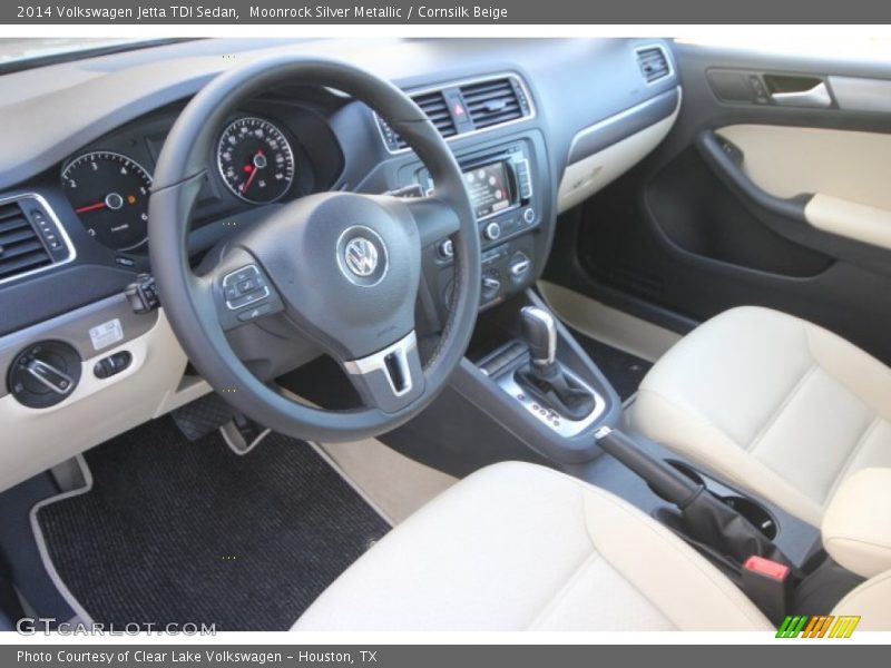 Moonrock Silver Metallic / Cornsilk Beige 2014 Volkswagen Jetta TDI Sedan