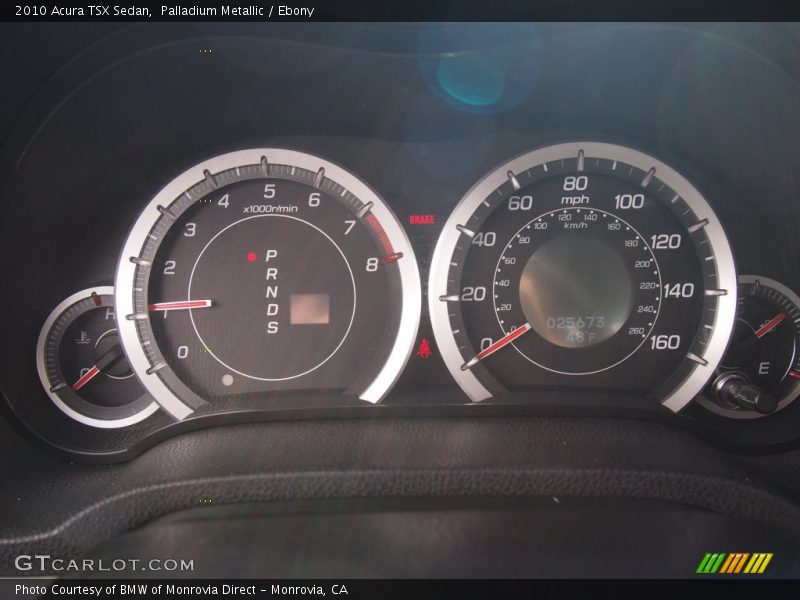 Palladium Metallic / Ebony 2010 Acura TSX Sedan