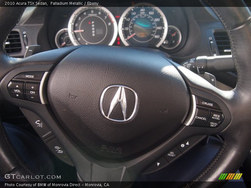 Palladium Metallic / Ebony 2010 Acura TSX Sedan
