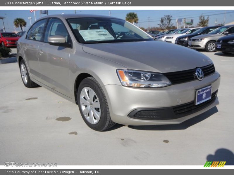 Moonrock Silver Metallic / Cornsilk Beige 2014 Volkswagen Jetta SE Sedan