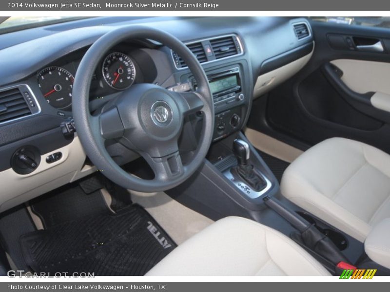 Moonrock Silver Metallic / Cornsilk Beige 2014 Volkswagen Jetta SE Sedan