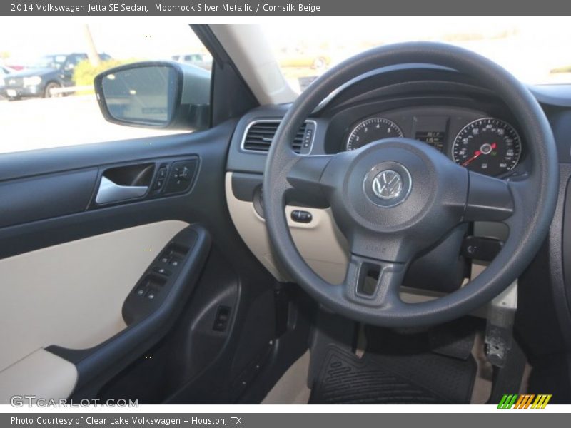 Moonrock Silver Metallic / Cornsilk Beige 2014 Volkswagen Jetta SE Sedan
